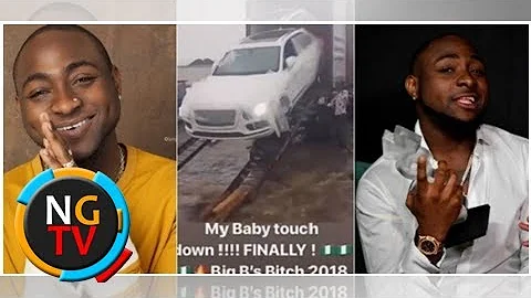 Davido’s Bentley Bentayga arrives Nigeria (Video)