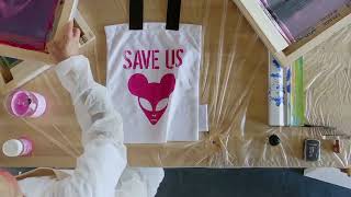 VIN + OMI x Daler-Rowney System3 Screen Printing