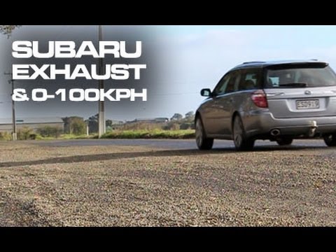 Subaru Legacy 3.0R - 0-100kph + Muffler Delete Exhaust Drive By - YouTube