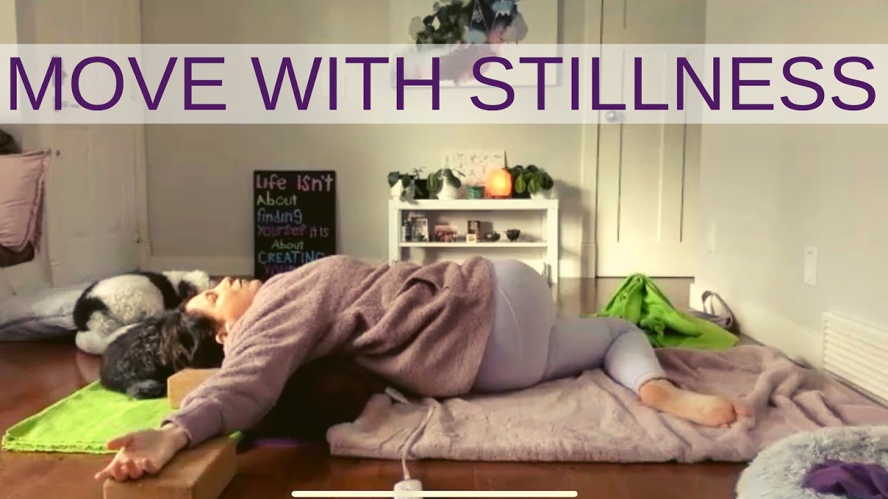 MOVE WITH STILLNESS | Gentle movement, tapping, massage, face massage, and a guided visualization .
