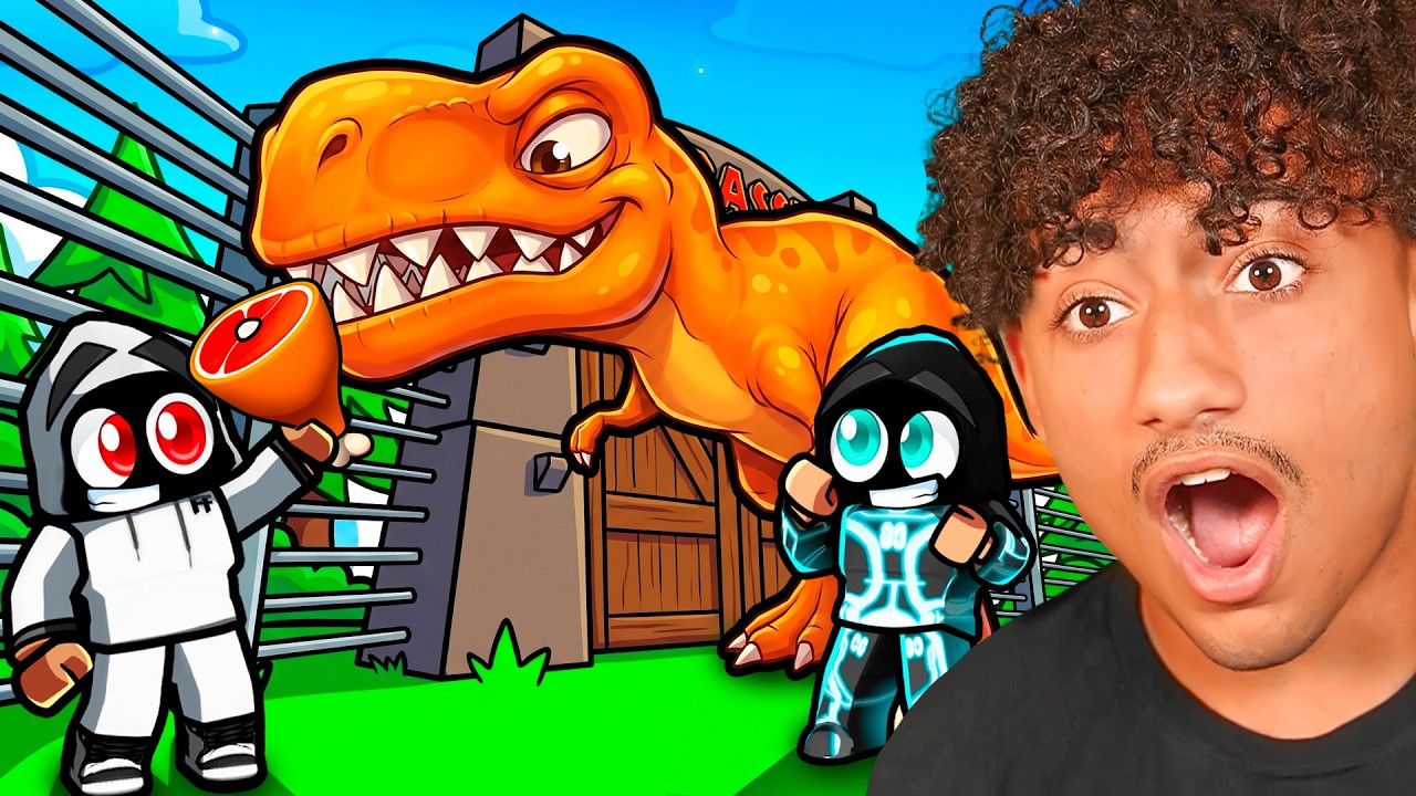 We Opened a DINOSAUR ZOO in Roblox!