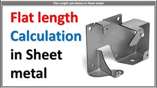 How to calculate sheet metal flat length | Flat length calculation of sheet metal screenshot 5