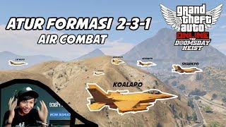 GTA AIR WAR TEAM - PERANG JET TEMPUR RAME-RAME + KOPLAK-KOPLAKAN LAGI | Doomsday Heist #6