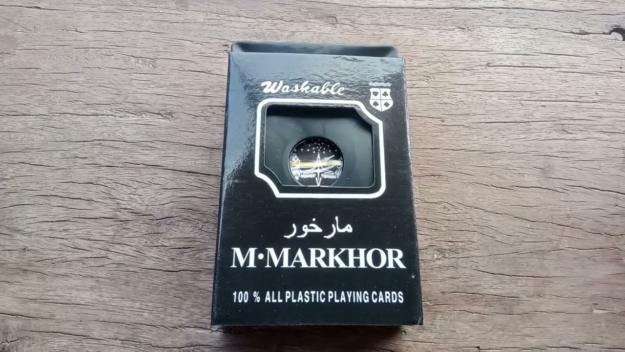 My daily velog M.MARKHOR 100% ALL PLASTIC PLAYING CARDS 