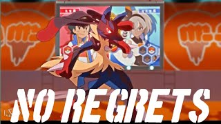 Mega Lucario (Ash) vs Gigantamax Machamp (Bea) AMV  - Pokemon Journeys no regrets Bass song 11