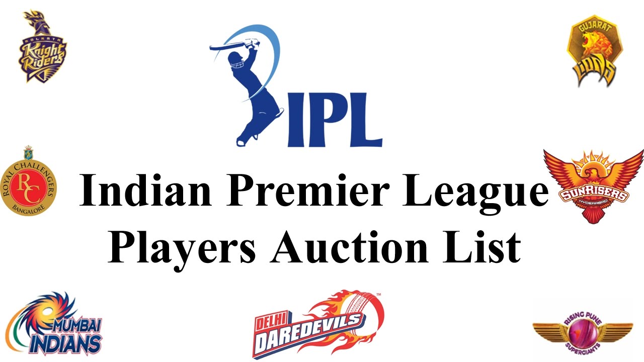 IPL 2017 Players Auction List