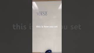 LEARN Division- The steps to solving the problem #math #longdivision #4th grade #music