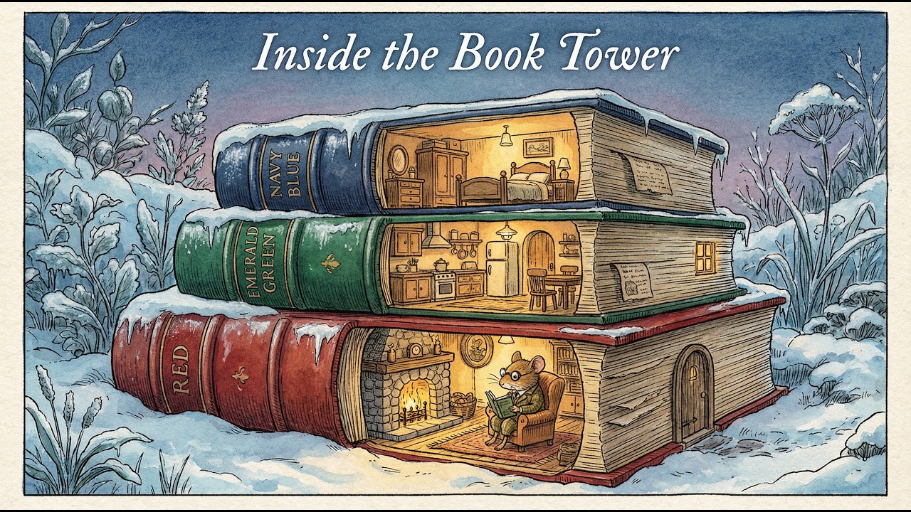 Внутри Книжной Башни ❄ Зимнее чтение и сон | The Quiet Village