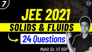 JEE 2021 Solution Series | Solids and Fluids | JEE Physics | Chapter Wise Solution