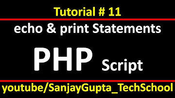 11 PHP | How to use echo and print statements in php script usinng xampp | by Sanjay Gupta