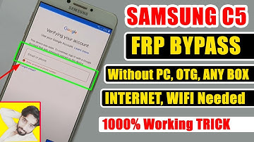 SAMSUNG C5 GOOGLE ACCOUNT BYPASS (Android 8.0) | C5000 FRP UNLOCK,REMOVE
