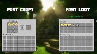 Fast craft & Fast loot Mod/addon|Minecraft 1.21 #minecraft #youtube  screenshot 3