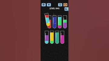 Water Color Sort Level 848 Walkthrough Solution iOS/Android