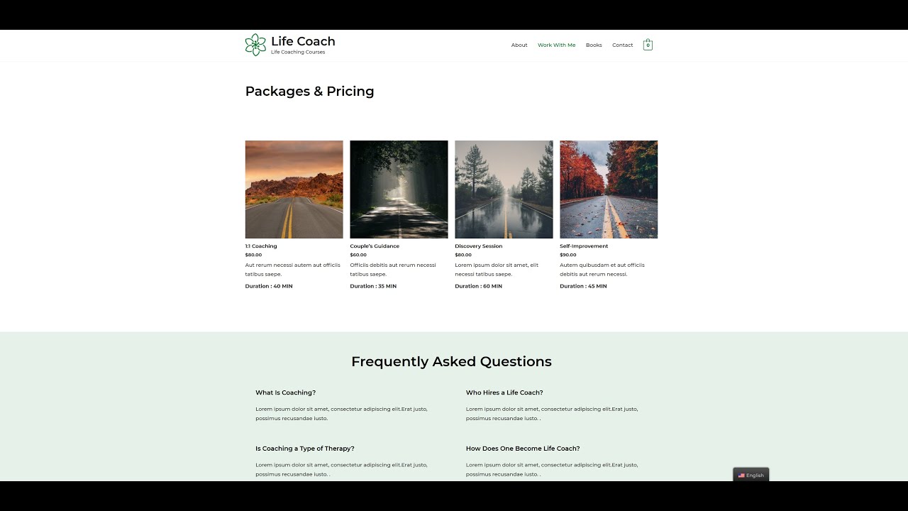 Life Coach, Courses eCommerce, Website Optimized, Digital Marketing in eCommerce