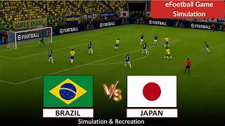 LIVE: Brazil vs Japan | FIFA World Cup 2026 | eFootball Video Game Simulation Match screenshot 3