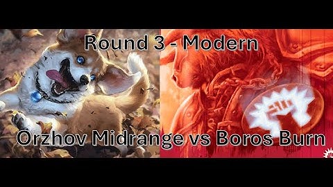Modern MTG| Round 3| Orzhov Blink vs Boros Burn