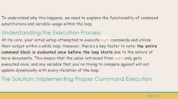 How to Use the curl Value in a While Loop