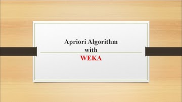 Apriori Algorithm with WEKA