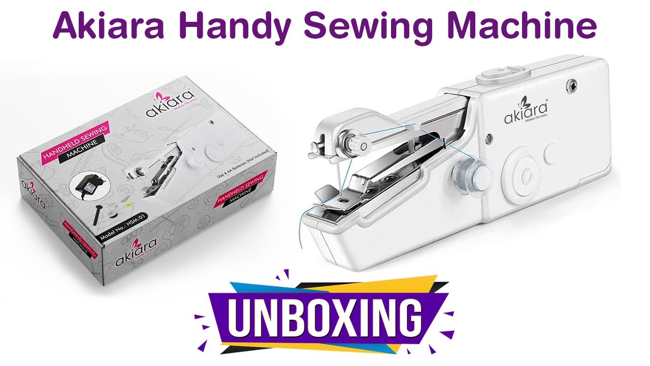 How to use / operate Handheld Sewing Machine -HAITRAL 