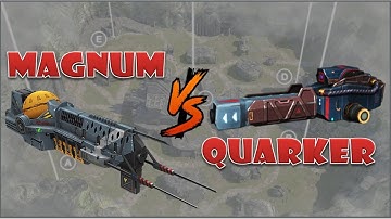 Quarker vs Magnum light weapons comparison war robots