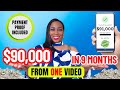 How to make the most money on youtube us90k in 9 months from 1  payment proof included