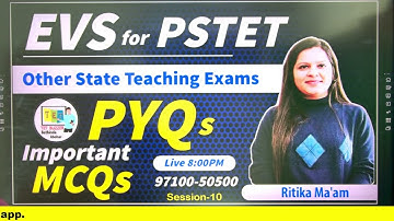 EVS For PSTET 2024 | Class-10 | PSTET EVS Most Expected Questions | PSTET Paper 1 EVS Preparation