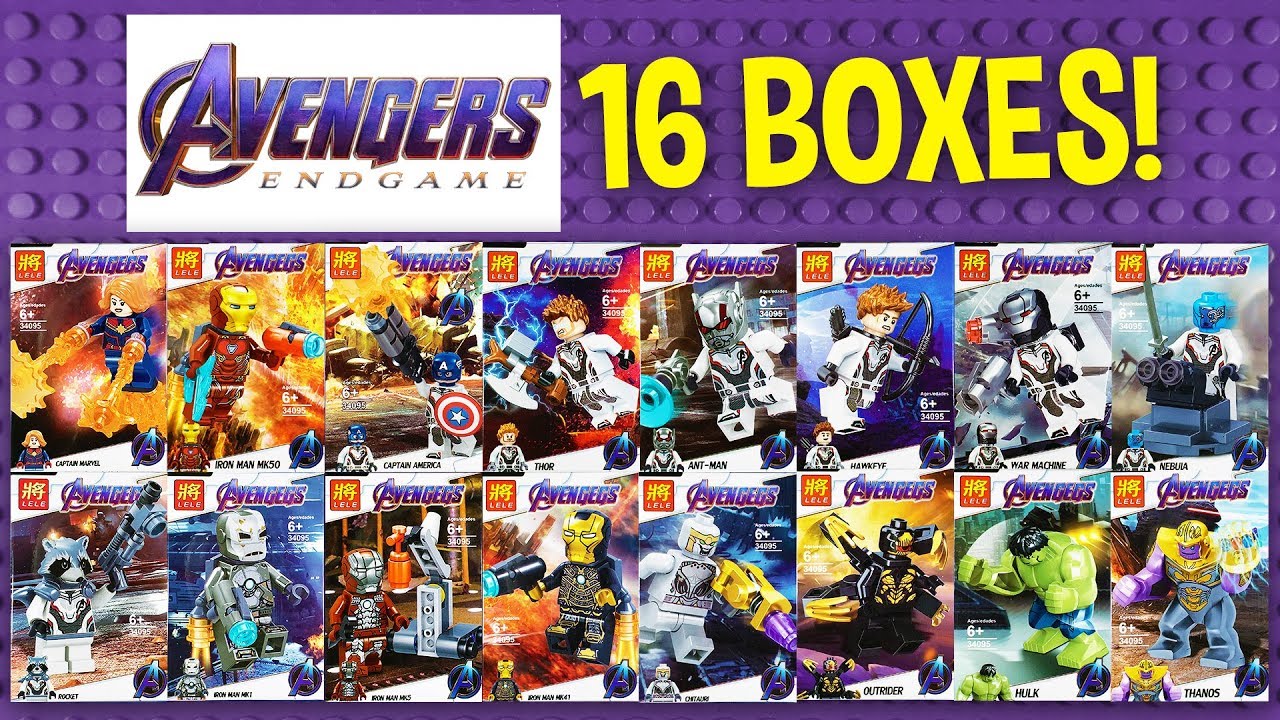 LEGO Marvel Avengers: Endgame Minifigures with Thanos Infinity Gauntlet  (knock-off) LELE 34095