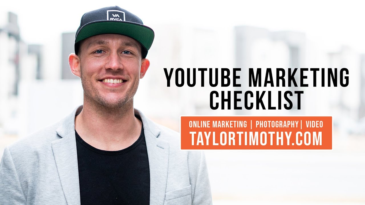 YouTube Marketing Checklist YouTube