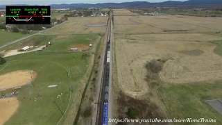 Norfolk Southern Train 16T at Stuarts Draft, VA, with ATCS