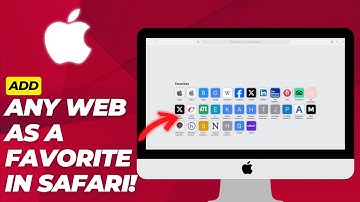 How to Add Website/Link as Favorites on Safari in MacBook/iMac - 2025 (Apple Beginners Guide)