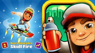 SUBWAY SURFERS - SKULL FIRE BOARD / SPEED UP & DOUBLE JUMP | HD