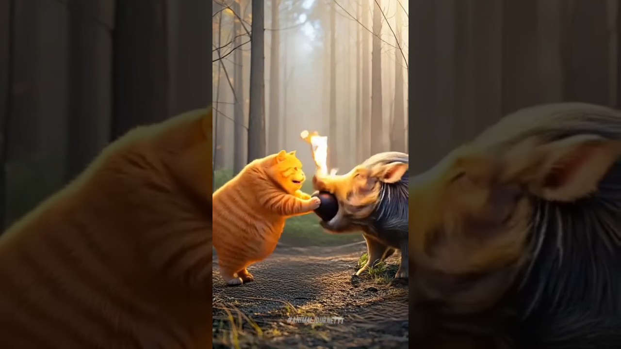 🔥 "Mission Kaboom: Cat & Boar's Explosive Plan!" 🐱💣🐗