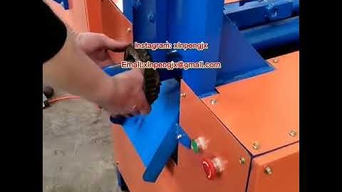 Xinpeng waste auto generator stator copper disassembly machine.