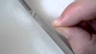 Straight razor sharpness. HHT