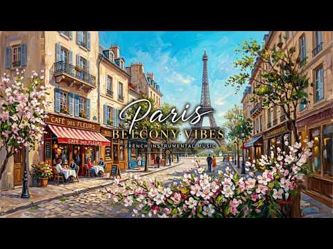 𝐏𝐚𝐫𝐢𝐬 𝐁𝐚𝐥𝐜𝐨𝐧𝐲 𝐕𝐢𝐛𝐞𝐬  French Instrumental Music Playlist | Relaxing Jazz[NO ADS ]