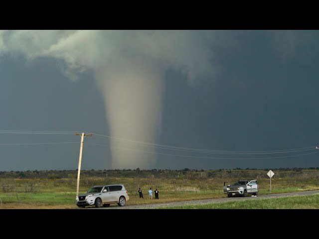 Astonishing White Tornado on the Ground for an Hour - May 23, 2024 class=