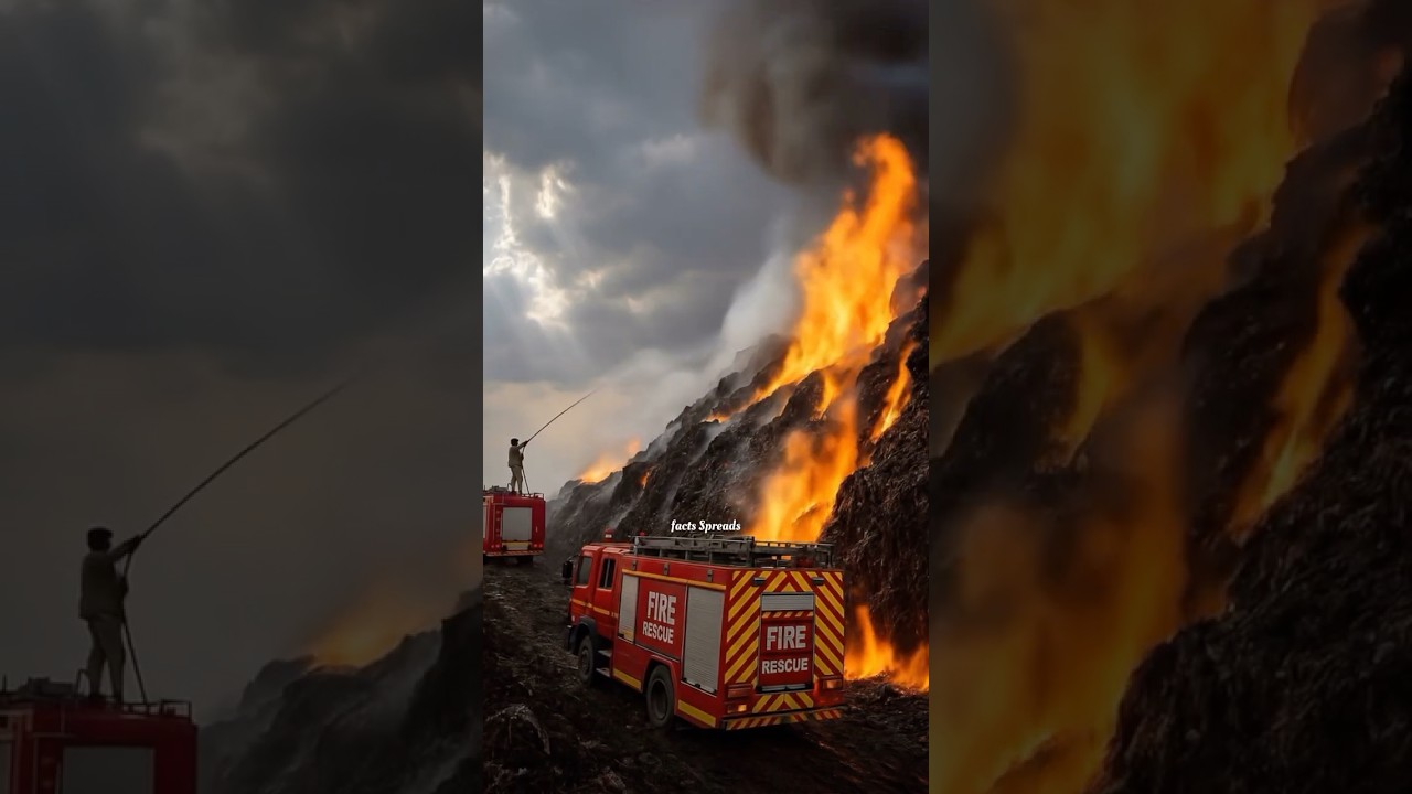 Inside the Ghazipur Landfill: India’s Tallest Trash Mountain Explained | 