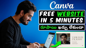 Create A Free Website Using Canva In 5 Minutes | In Telugu 🔥