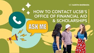 How to Contact UCSB'S Office of Financial Aid & Scholarships