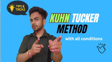 Kuhn Tucker |  NLPP with 2 Variables 1 and 2 Inequality Constraints |with all problem