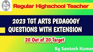 RHT TGT ARTS 2023 Pedagogy Questions||MCQs/PYQs Extension||OSSC RHT TGT||Pedagogy and Evaluation||