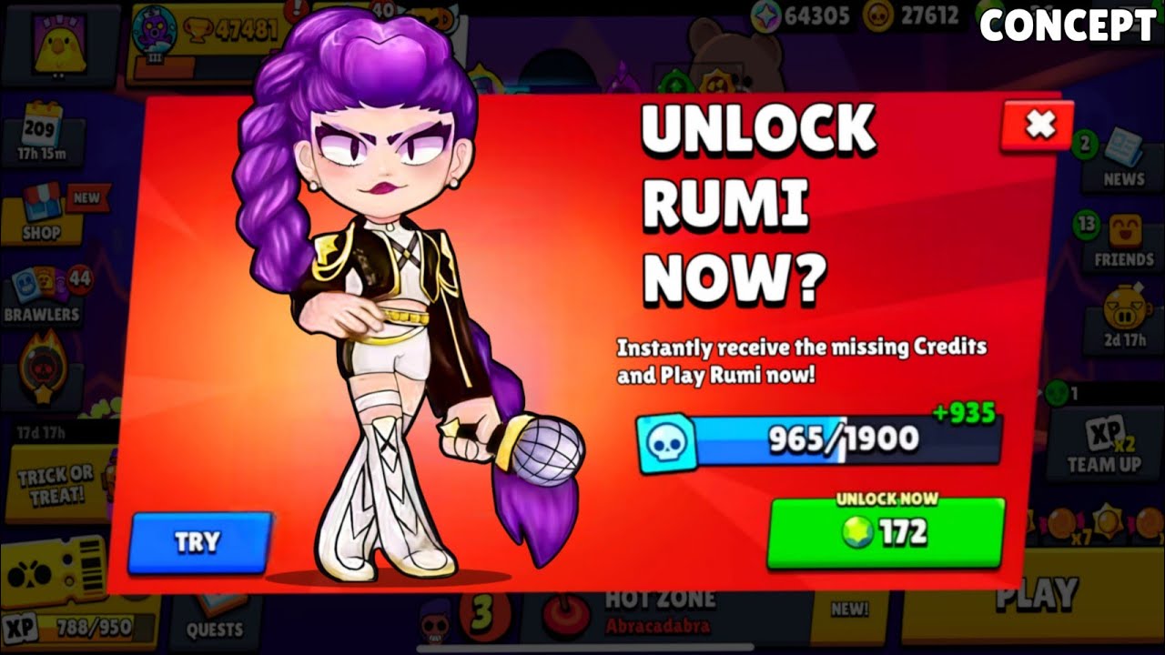 🤬CURSED BRAWLER RUMI!!⚠️🎁|FREE GIFTS|Concept - YouTube