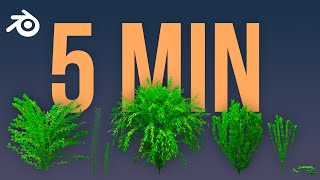 The Fastest Way to create Stylized Plants in Blender (I think)