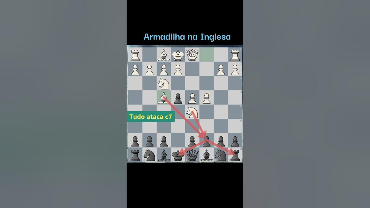 INCREDIBLE ENGLISH TRAP Incrível Armadilha na Abertura Inglesa #chess