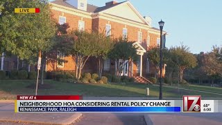 Raleigh neighborhood's HOA considering change to policy that would force out 180+ families