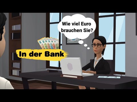 In / auf der Bank | Deutsch lernen mit Dialogen