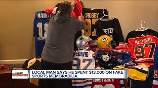 Local man says he spent $13,000 on fake sports memorabilia screenshot 2