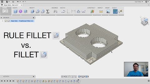 Fusion 360: Rule Fillet vs Fillet