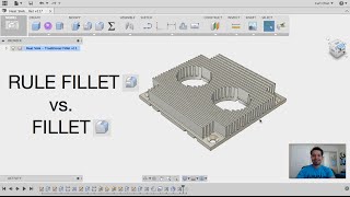 Fusion 360: Rule Fillet vs Fillet