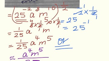 Negative Indices With Square/ Cube Roots